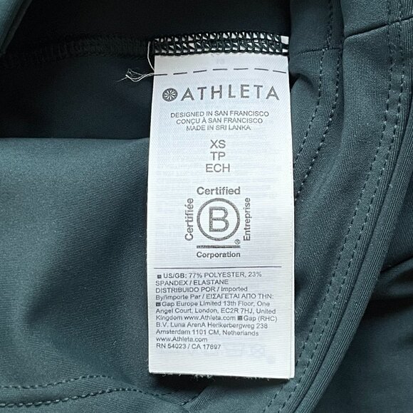 Athleta Interval Stash 7/8 Legging With Pockets Green - Picture 4 of 5